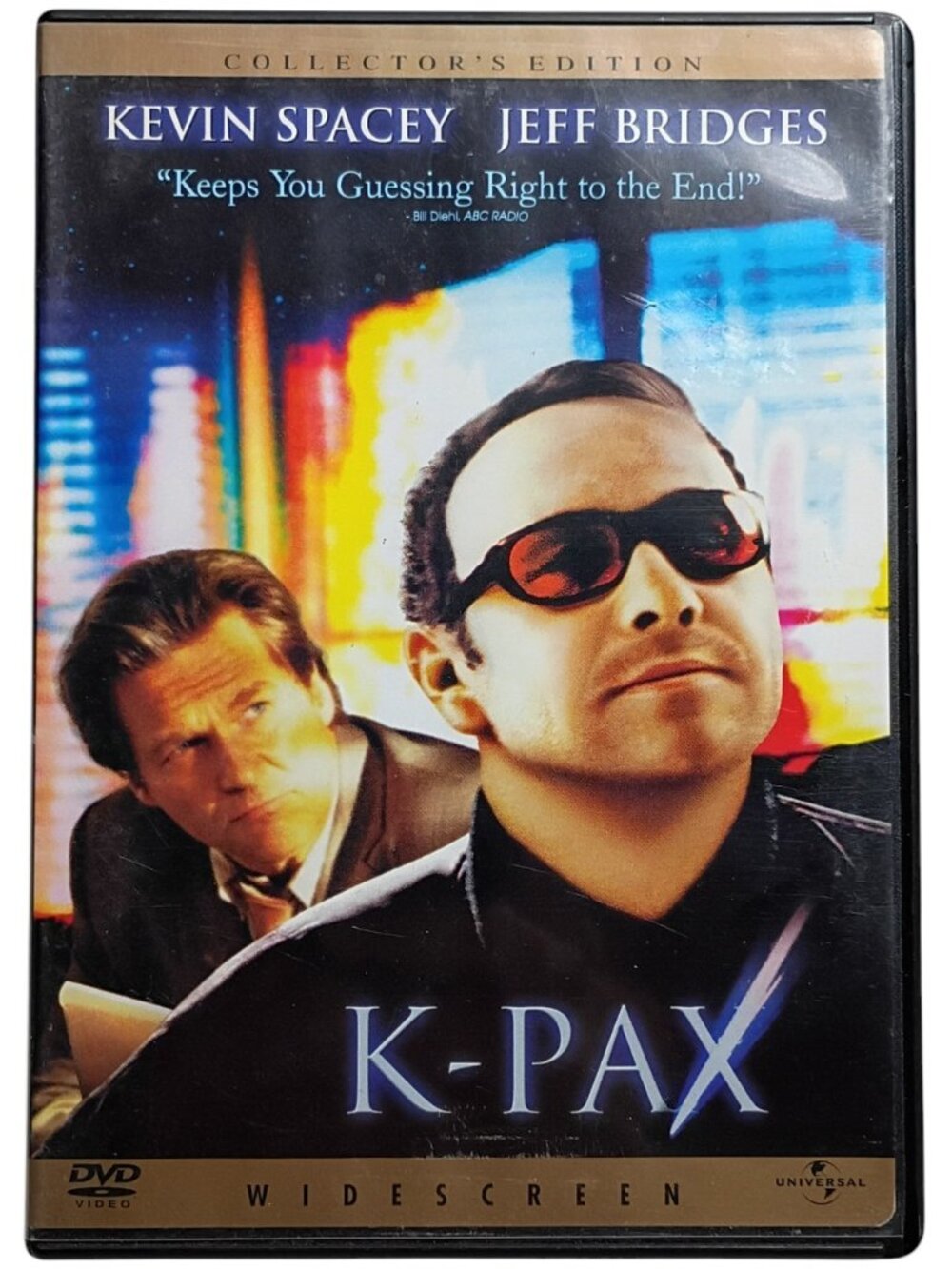 Universal K-Pax Collector's Edition DVD Widescreen Case Disc Blue